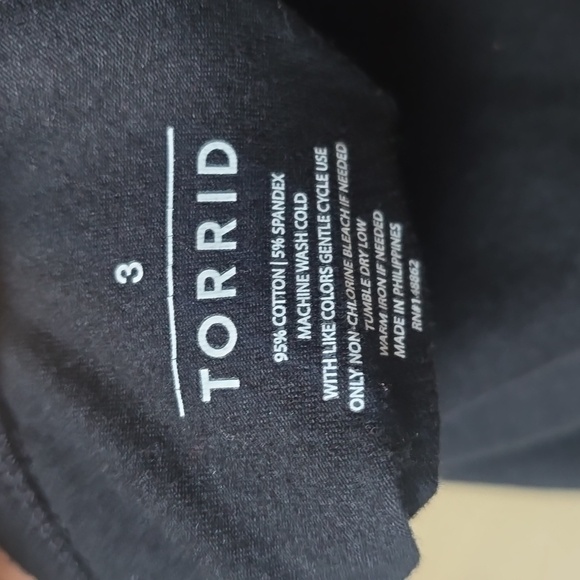 Torrid Black Foxy v-neck Halter Top 3x New - Picture 8 of 10